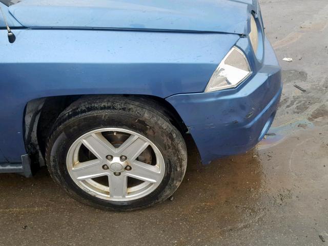 1J8FT47W27D145507 - 2007 JEEP COMPASS BLUE photo 9