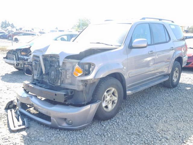 5TDBT48A02S107540 - 2002 TOYOTA SEQUOIA LI BROWN photo 2