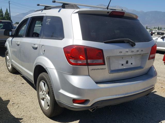 3D4PG1FG9BT566963 - 2011 DODGE JOURNEY MA SILVER photo 3