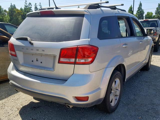 3D4PG1FG9BT566963 - 2011 DODGE JOURNEY MA SILVER photo 4