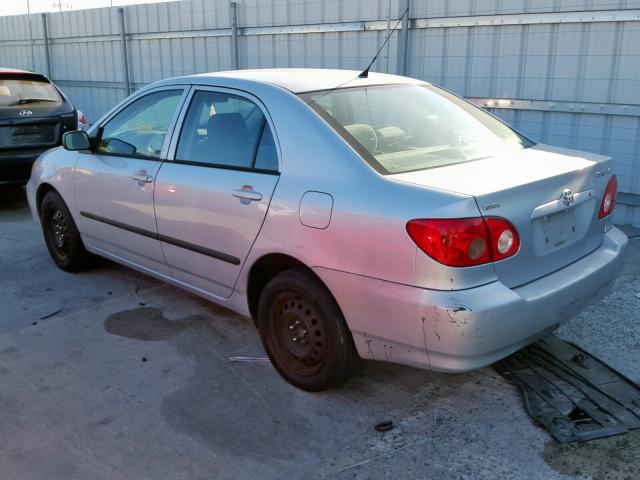 1NXBR32E35Z460208 - 2005 TOYOTA COROLLA CE SILVER photo 3