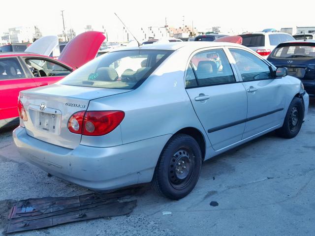 1NXBR32E35Z460208 - 2005 TOYOTA COROLLA CE SILVER photo 4