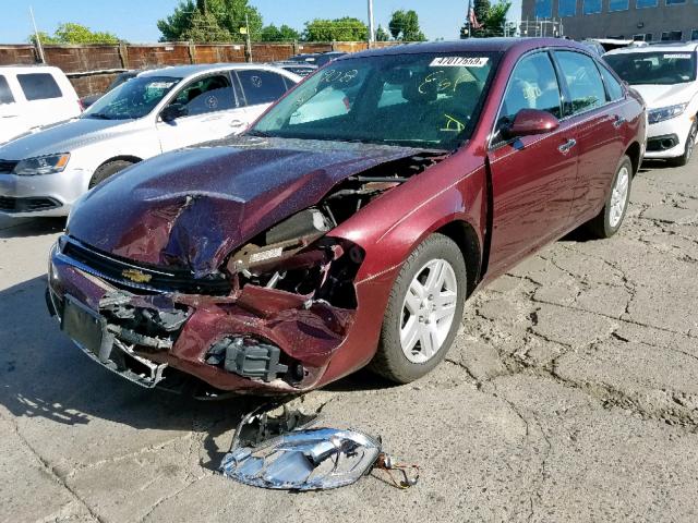 2G1WU58R779329429 - 2007 CHEVROLET IMPALA LTZ MAROON photo 2