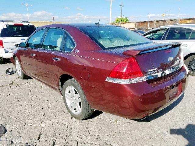 2G1WU58R779329429 - 2007 CHEVROLET IMPALA LTZ MAROON photo 3