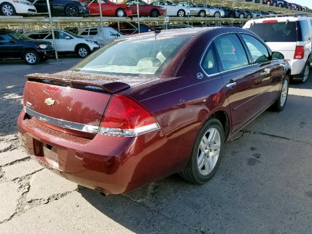 2G1WU58R779329429 - 2007 CHEVROLET IMPALA LTZ MAROON photo 4