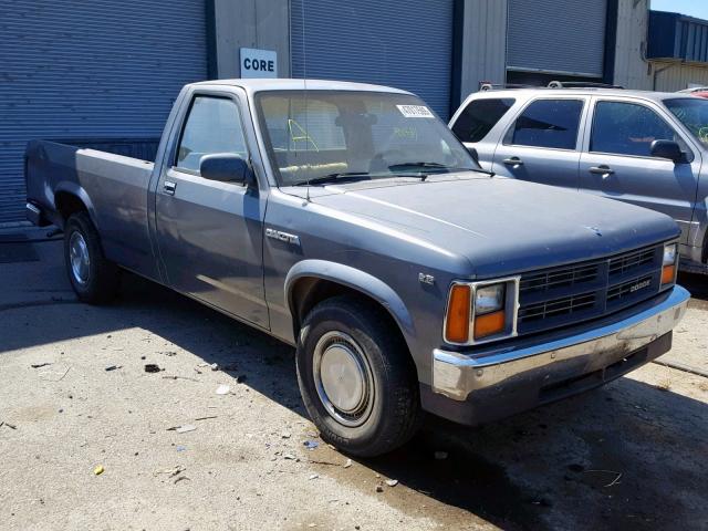 1B7GN14M3HS319184 - 1987 DODGE DAKOTA BLUE photo 1