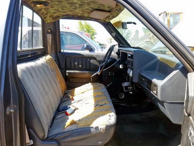 1B7GN14M3HS319184 - 1987 DODGE DAKOTA BLUE photo 5