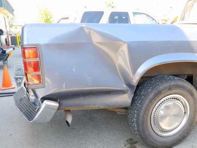 1B7GN14M3HS319184 - 1987 DODGE DAKOTA BLUE photo 9