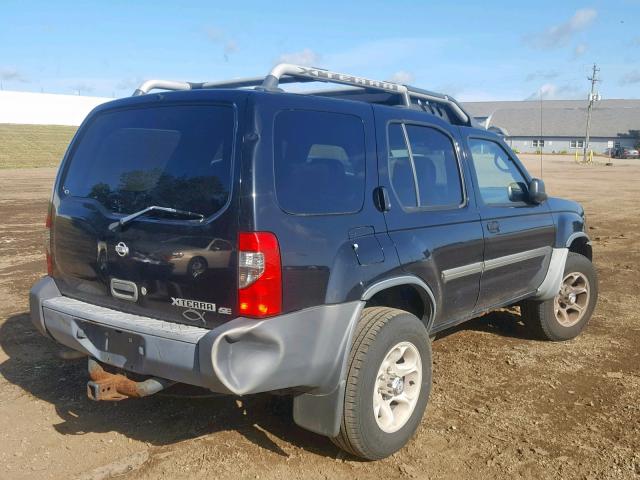 5N1ED28Y91C583373 - 2001 NISSAN XTERRA XE BLACK photo 4