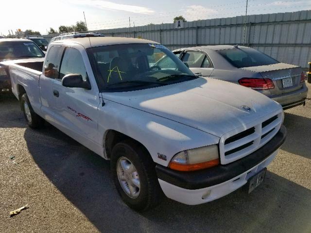 1B7GL23X8VS218788 - 1997 DODGE DAKOTA WHITE photo 1