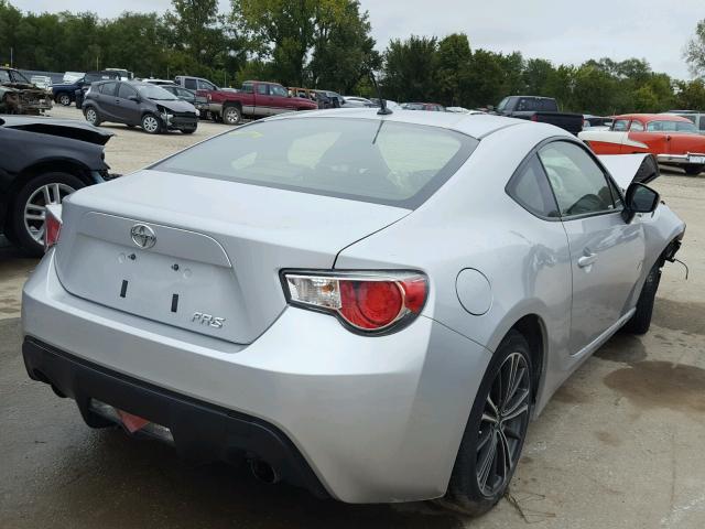 JF1ZNAA14E8703895 - 2014 TOYOTA SCION FR-S SILVER photo 4