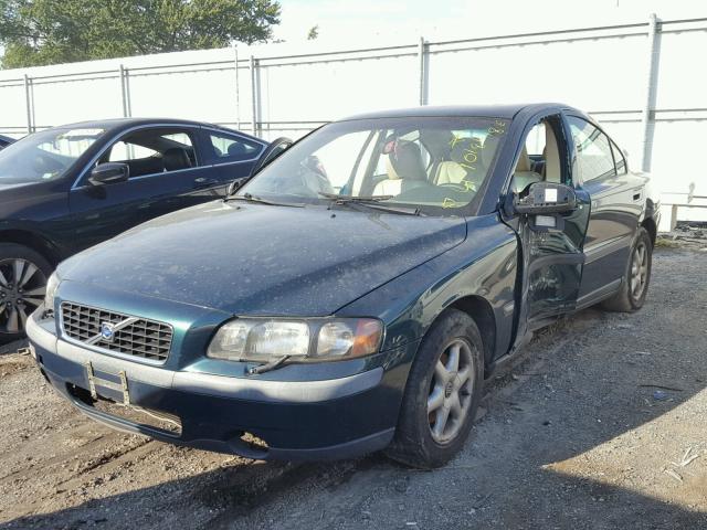 YV1RS61R822109194 - 2002 VOLVO S60 GREEN photo 2