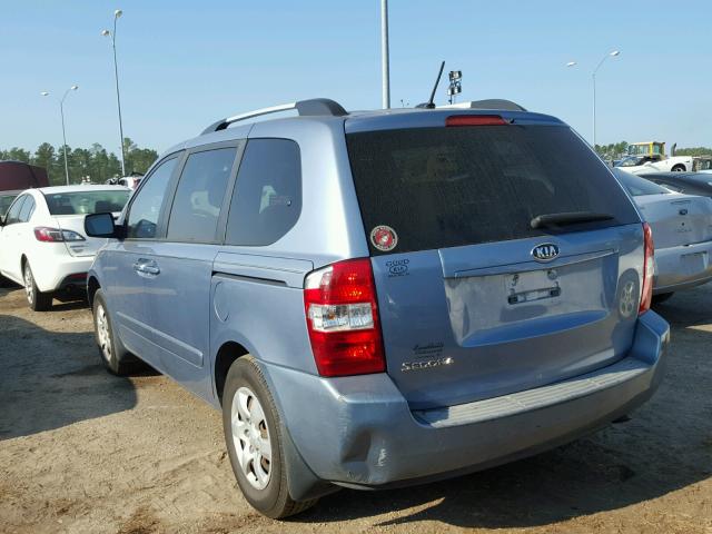 KNDMG4C33A6360453 - 2010 KIA SEDONA LX BLUE photo 3