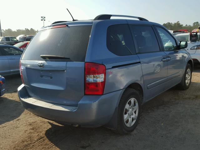 KNDMG4C33A6360453 - 2010 KIA SEDONA LX BLUE photo 4