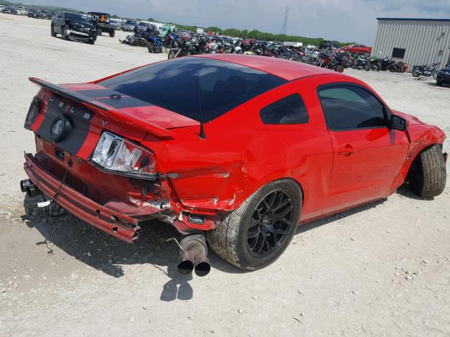 1ZVBP8JS3B5146317 - 2011 FORD MUSTANG SH RED photo 4