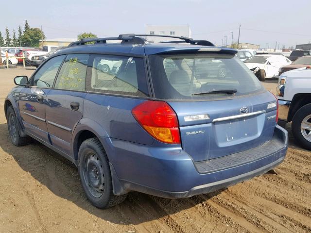 4S4BP61C077314681 - 2007 SUBARU LEGACY OUT BLUE photo 3