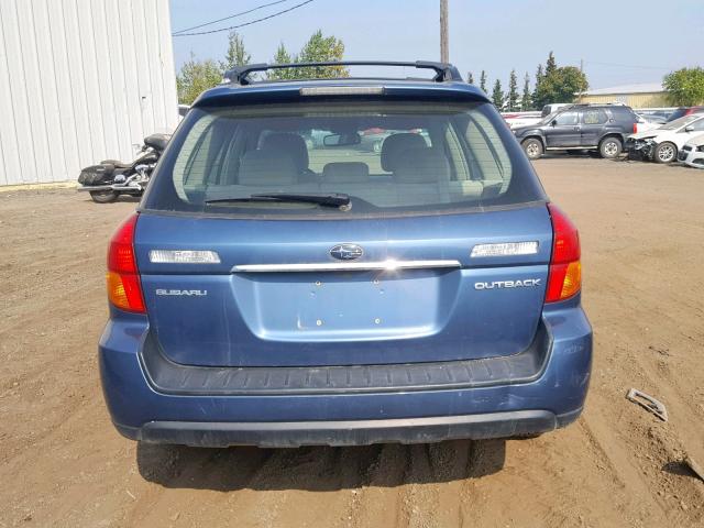 4S4BP61C077314681 - 2007 SUBARU LEGACY OUT BLUE photo 9