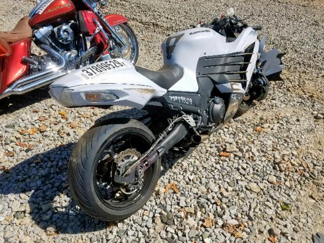 JKBZXNE14DA011056 - 2013 KAWASAKI ZX1400 E WHITE photo 4