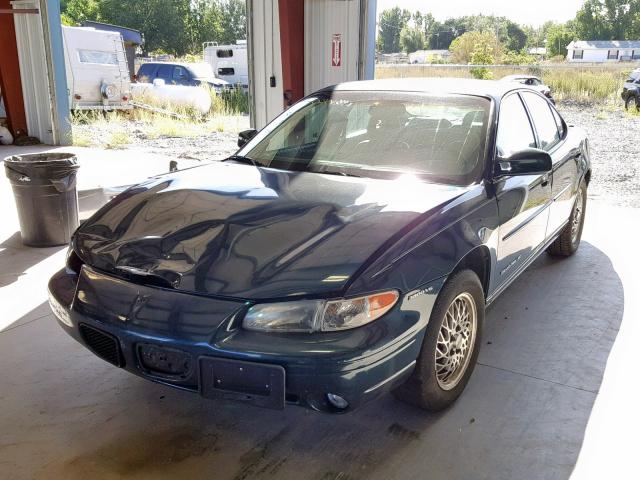 1G2WJ52K1VF218055 - 1997 PONTIAC GRAND PRIX GREEN photo 2