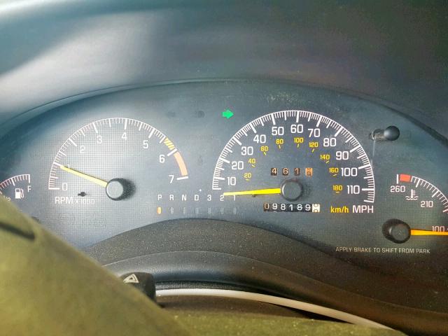 1G2WJ52K1VF218055 - 1997 PONTIAC GRAND PRIX GREEN photo 8