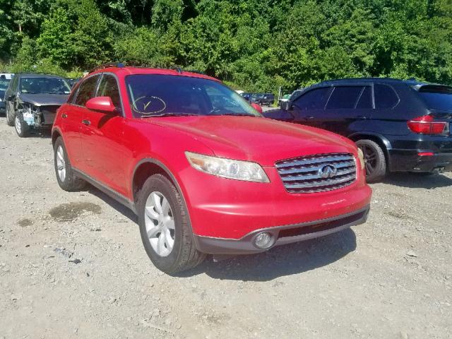 JNRAS08W34X218678 - 2004 INFINITI FX35 RED photo 1