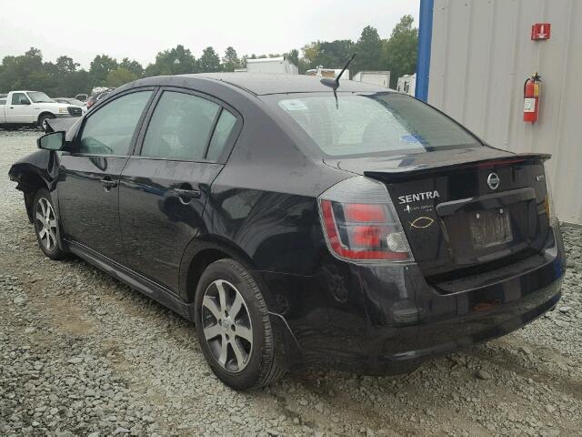 3N1AB6AP1CL735626 - 2012 NISSAN SENTRA 2.0 BLACK photo 3