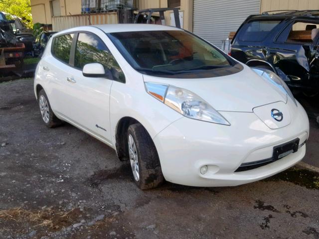 1N4AZ0CP8FC304726 - 2015 NISSAN LEAF S WHITE photo 1