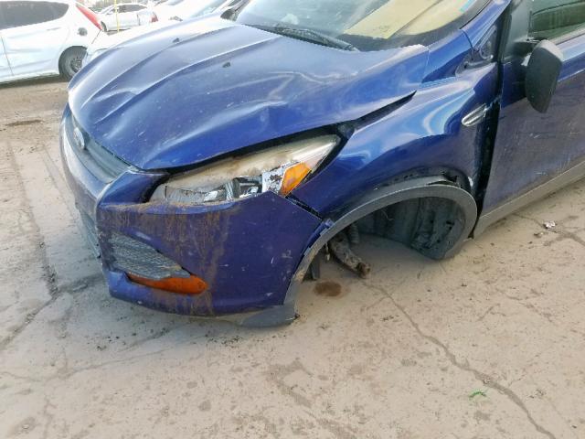 1FMCU0F79DUB47627 - 2013 FORD ESCAPE S BLUE photo 9