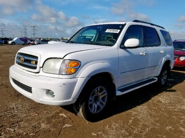 5TDBT48AX4S211472 - 2004 TOYOTA SEQUOIA LI WHITE photo 2