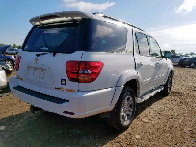 5TDBT48AX4S211472 - 2004 TOYOTA SEQUOIA LI WHITE photo 4