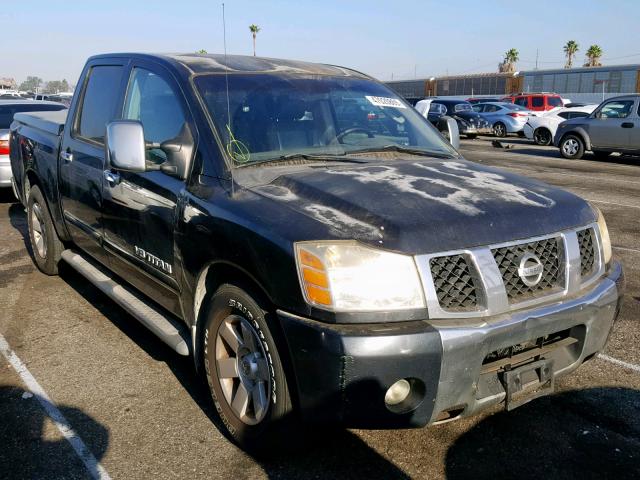 1N6AA07A25N558780 - 2005 NISSAN TITAN XE BLACK photo 1