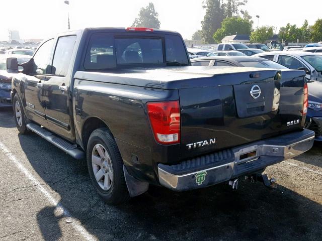 1N6AA07A25N558780 - 2005 NISSAN TITAN XE BLACK photo 3