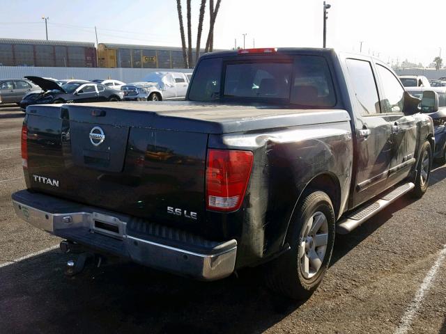 1N6AA07A25N558780 - 2005 NISSAN TITAN XE BLACK photo 4