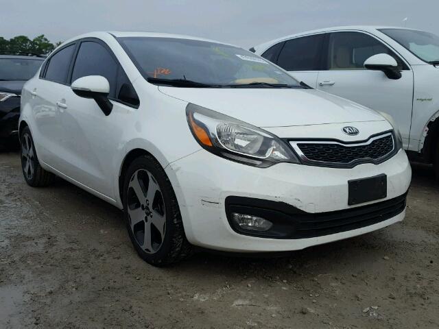 KNADN4A38D6168178 - 2013 KIA RIO EX WHITE photo 1