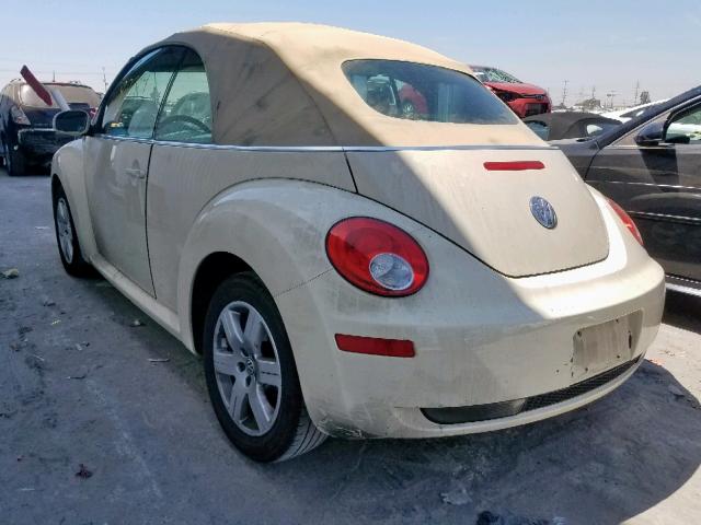 3VWPF31YX6M319119 - 2006 VOLKSWAGEN NEW BEETLE ბეჟი ფოტო 3