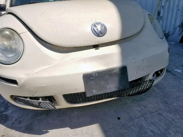 3VWPF31YX6M319119 - 2006 VOLKSWAGEN NEW BEETLE ბეჟი ფოტო 9