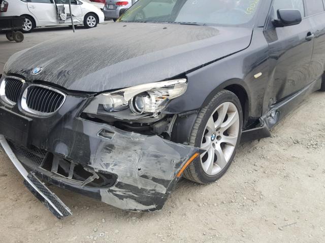 WBANW13578CZ74308 - 2008 BMW 535 I BLACK photo 9