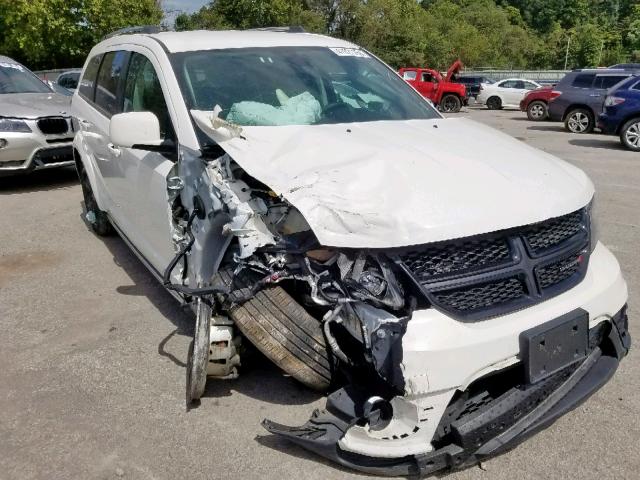 3C4PDDGG7JT370847 - 2018 DODGE JOURNEY CR WHITE photo 1