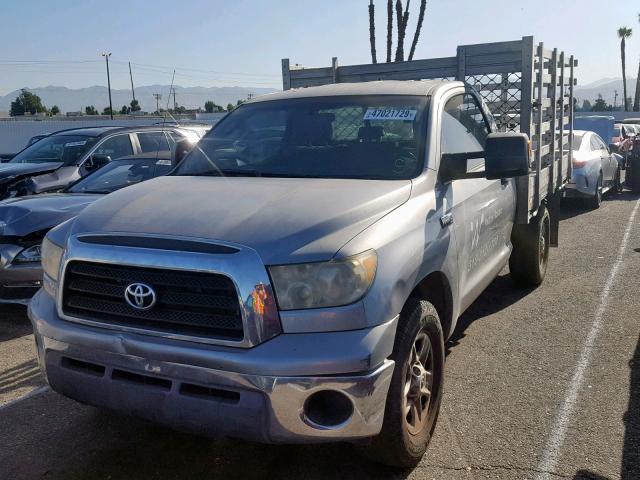 5TFLV52167X008655 - 2007 TOYOTA TUNDRA SILVER photo 2