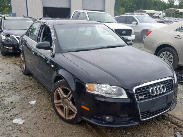 WAUAF78E68A032661 - 2008 AUDI A4 2.0T BLACK photo 1