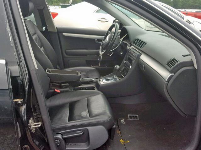 WAUAF78E68A032661 - 2008 AUDI A4 2.0T BLACK photo 5