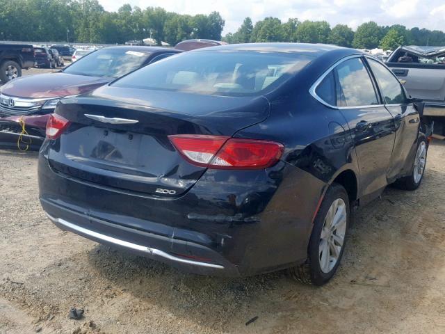 1C3CCCAB6GN111899 - 2016 CHRYSLER 200 LIMITE BLACK photo 4