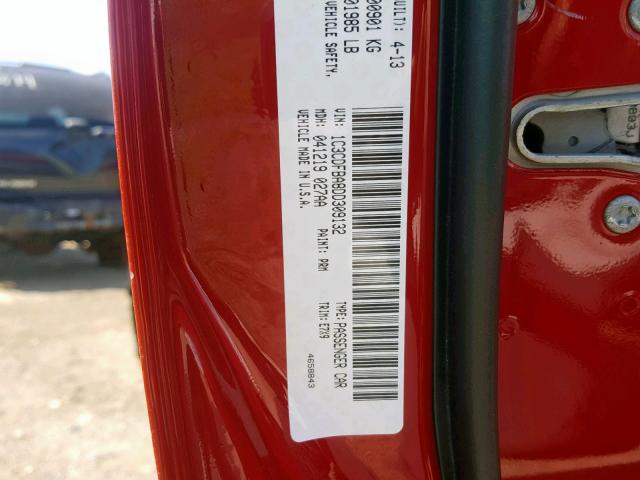 1C3CDFBA8DD309132 - 2013 DODGE DART SXT RED photo 10