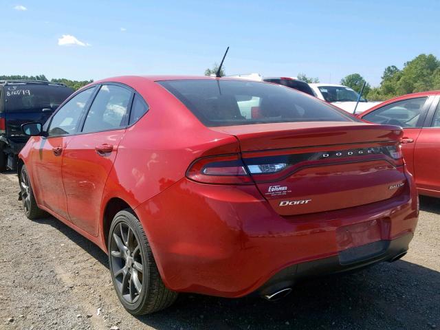 1C3CDFBA8DD309132 - 2013 DODGE DART SXT RED photo 3