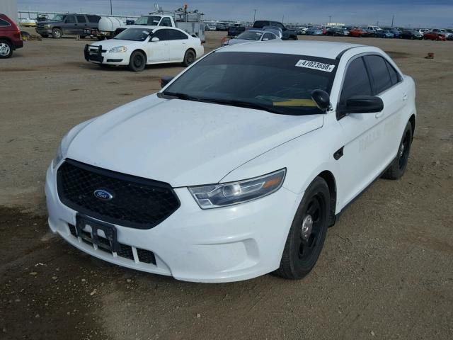 1FAHP2MK0EG185578 - 2014 FORD TAURUS POL WHITE photo 2