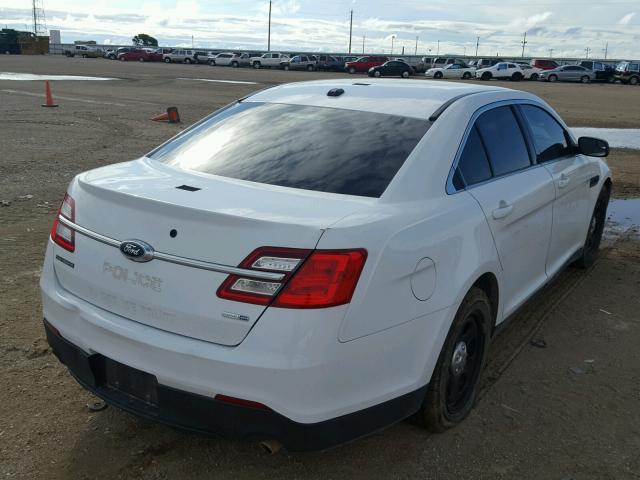 1FAHP2MK0EG185578 - 2014 FORD TAURUS POL WHITE photo 4