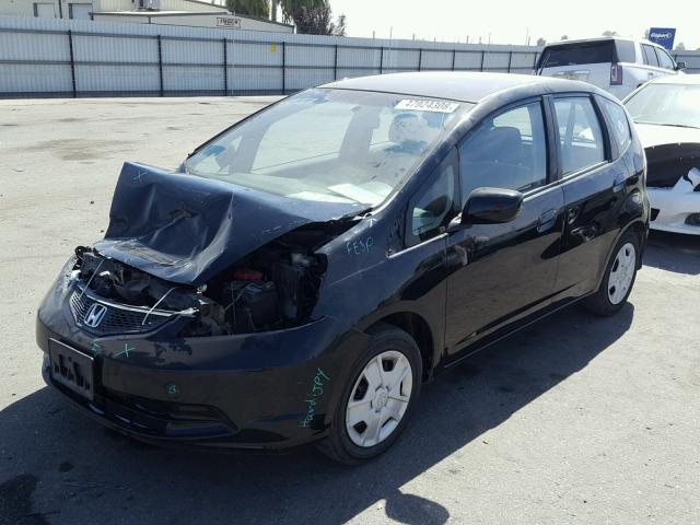 JHMGE8H38CS001238 - 2012 HONDA FIT BLACK photo 2