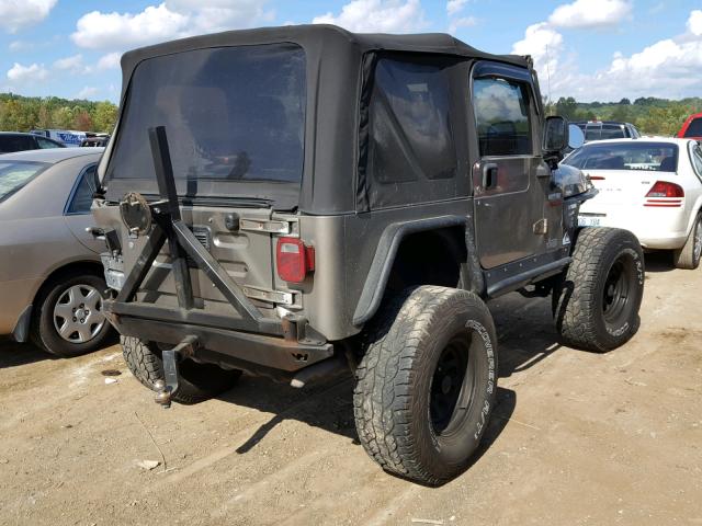 1J4FA49S93P370744 - 2003 JEEP WRANGLER / BROWN photo 4