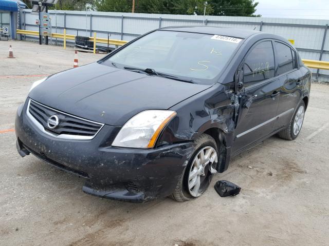 3N1AB6APXCL763733 - 2012 NISSAN SENTRA 2.0 BLACK photo 2