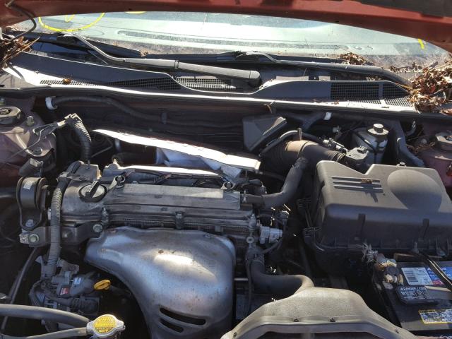 4T1BE32KX5U103643 - 2005 TOYOTA CAMRY LE BURGUNDY photo 7